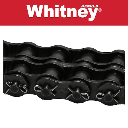 Whitney 3/4in. PITCH, COTTERED, 2 STRAND, CARBON STEEL, 10FT WT60A2CX10FT
